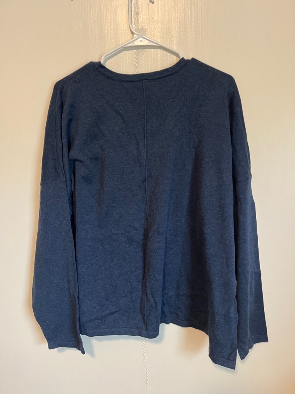 Pact V-Neck Sweater in Navy - Picture 3 of 3